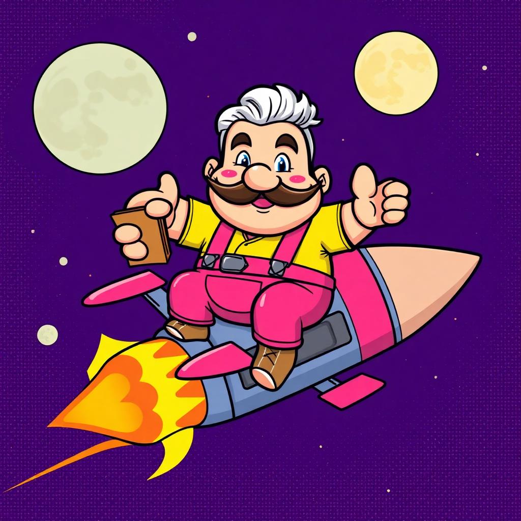 To the moon, allegedly.